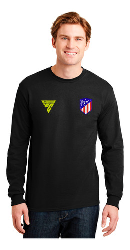 Camiseta Manga Larga Atletico M Deportes Futbol Ligas Europa