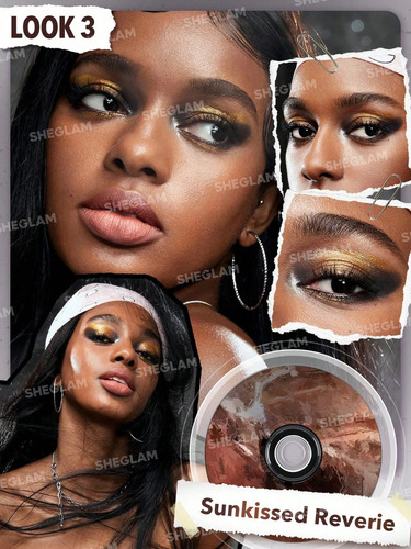 Sheglam Vinyl Pop Color Palette Rose Sonata Color de la sombra Sunkissed Reverie