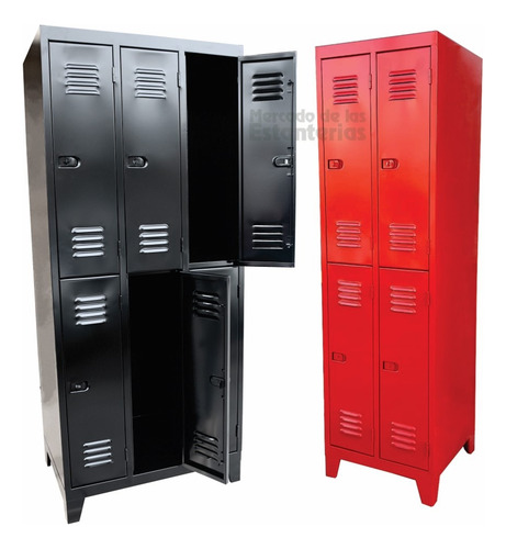 Guardarropa Metalico 6 Puertas Cortas Locker-vestuario Nuevo