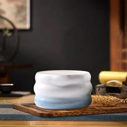 Japonese Matcha Tea Bowl Tazón De Tazón De Gradiente Azul