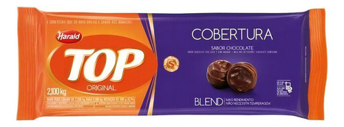 Cobertura Fracionada Sabor Chocolate Blend 2,1kg Top Harald