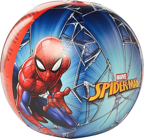 Pelota Playera Inflable Spider-man Bestway 51 Cm 98002