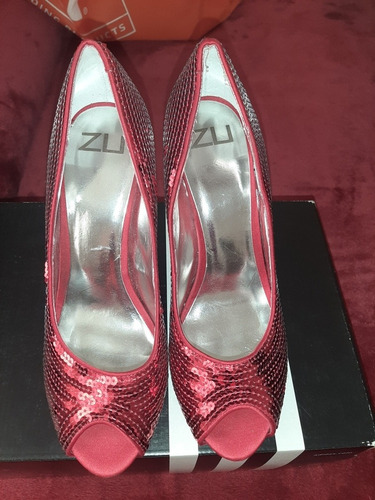 Zapatos Rojos Lentejuelas 38