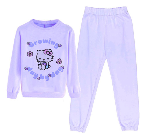 Conjunto De Sudadera Y Pans De Niñe Hello Kitty Iconic Divin