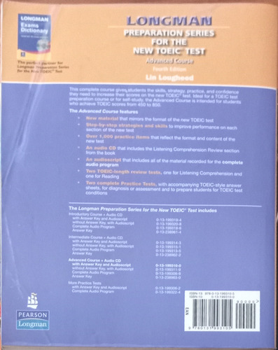 Preparation Series For The New Toeic Test Advanced Course (Usado)