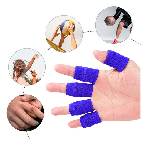 Set De 10 Fundas Elásticas Para Deportes Con Los Dedos, Para