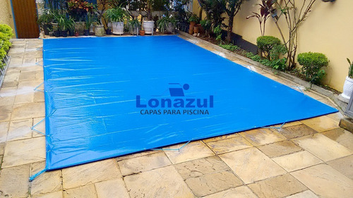 Lona Azul Para Piscina 6x3,5 - Pvc Vinil 500 Micras 3,5x6