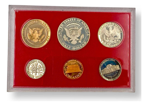 Set De 6 Monedas Proof De Los Estados Unidos De America 1982 (Usado)
