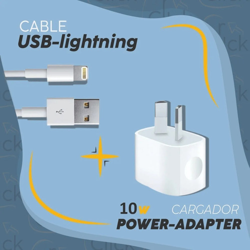 Imagen 2 de 9 de Cargador Usb Y Cable Apple Original iPhone 6 7 8 X 11 12 13