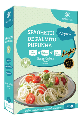Palmito Natupalm Spaghetti De Pupunha Vegano 270g