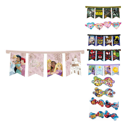 Banderin Feliz Cumple Wish Deseo Asha Deco Disney Original