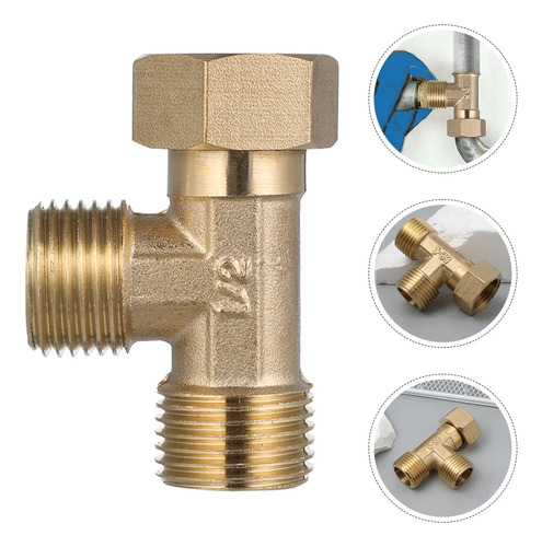 Conector Cople Tipo T Para Plomería Hembra/macho 1/2 Pulgada