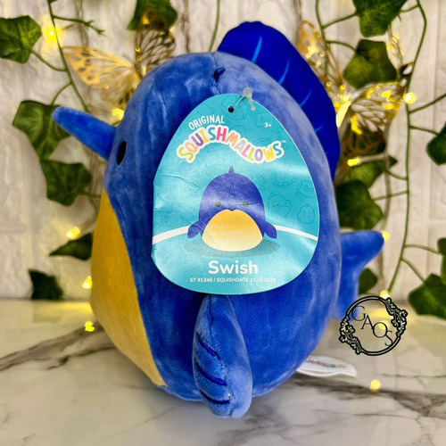Squishmallows Swish Pez Espada Peluche 20cm Jazwares