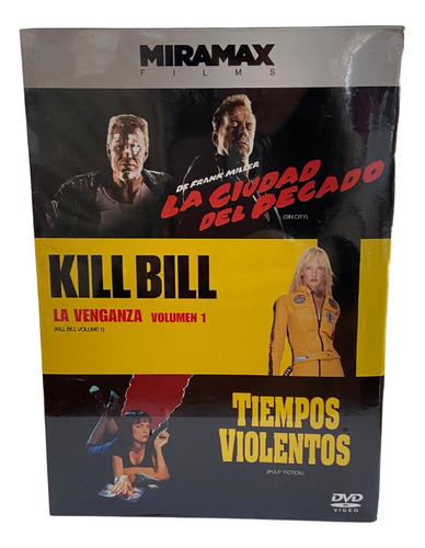Miramax Films Dvd Sin City, Kill Bill, Tiempos Violentos