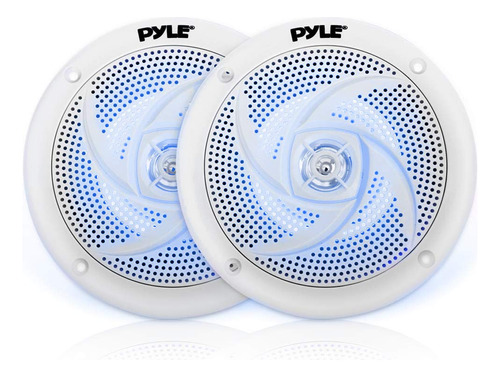 Pyle Altavoces Marinos Impermeables De Perfil Bajo  240 W 6