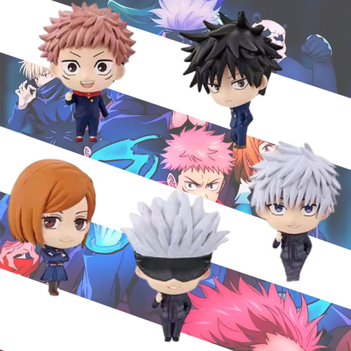 Muñecos De Anime Jujutsu Kaisen Colección De 5 Figuras