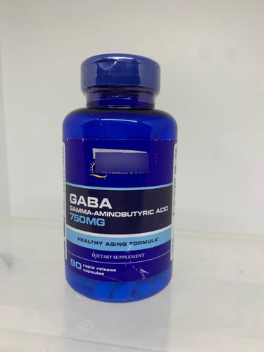 Vence Jun2023 Gaba 750mg - 90 Cap Puritan's Pride Sabor Sin Sabor