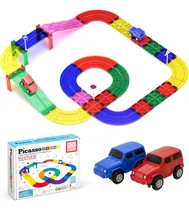 Comprar Juego De Pistas De Carreras Magneticas Picassotiles Para...