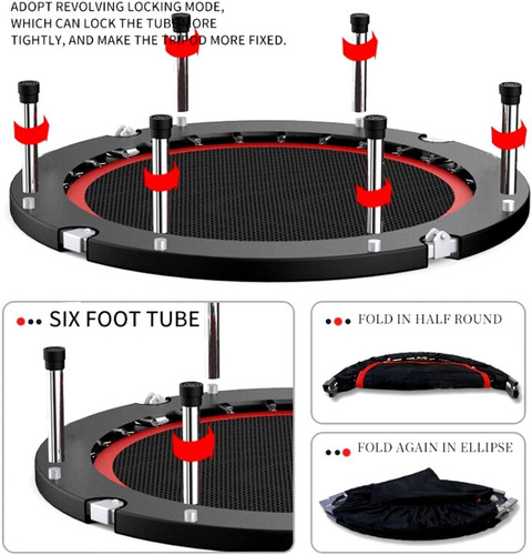Mini Trampolin Plegable Ejercicio Fitness Resistencia Entren