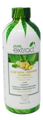 Aloe Vera, Jengibre R Hinojo Pure Extract 1l Ct Sabor Aloe