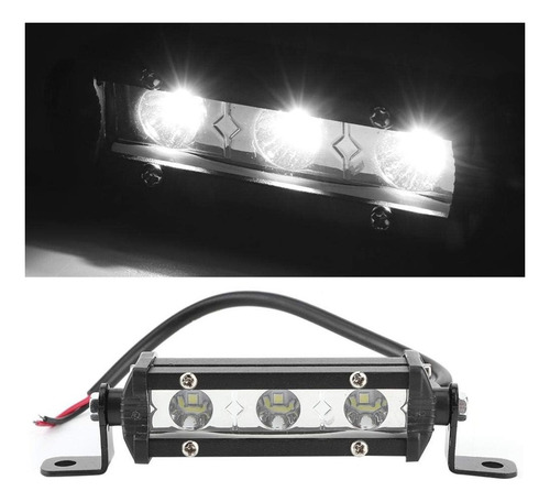 Barra Led Mini Slim 3led Dual Color +strobo Potente 2pcs
