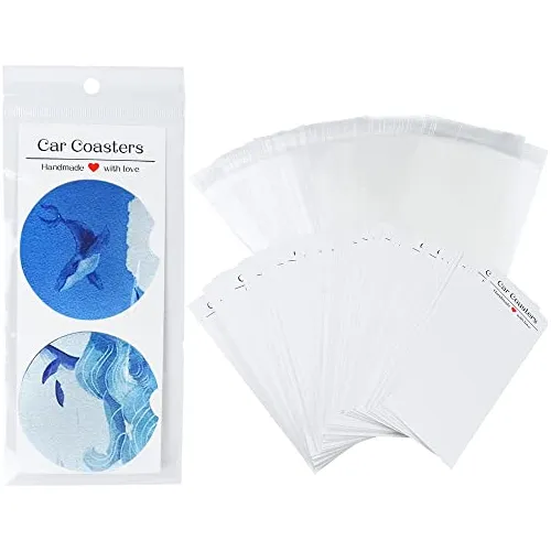 100 Unidades De Envases Vender Posavasos Autos, Tarjeta...