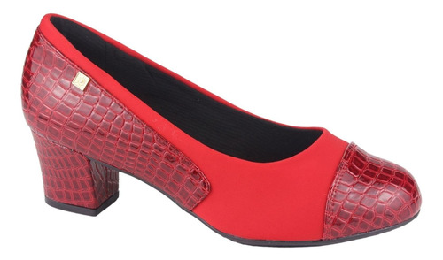 Zapato Chalada Mujer Flexi-15 Rojo Casual