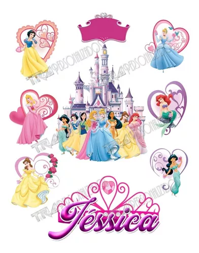 Topper Bolo Princesas Disney