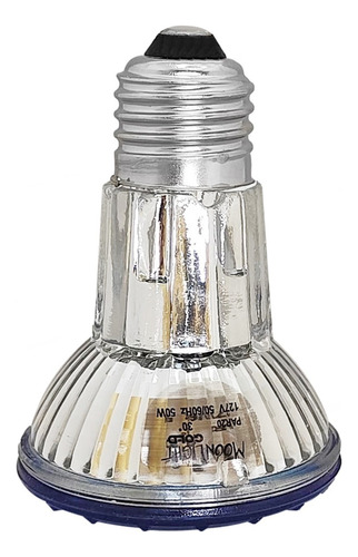 Lâmpada Halogena Par 20 50w 127v Dimerizavel Azul 3 Peças