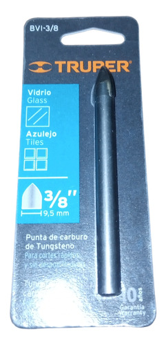 Mecha Para Perforar Vidrio O Azulejos De 3/8