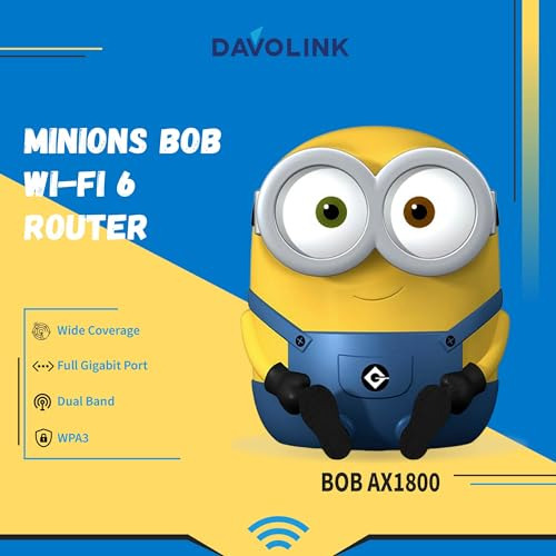 Paquete De Enrutadores Wifi 6 Davolink Minions Bob - Interne
