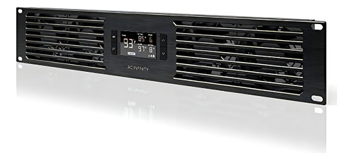 Ac Infinity Cloudplate T7, Panel De Ventilador De Montaje En Rack De 2u, Flujo De Aire De Escape, Para Refrigeración Av, Cine En Casa, Racks De Red De 19