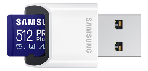Samsung Pro Plus Memoria Micro Sd 512 Gb Con Adaptador Usb