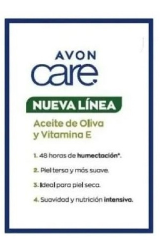  Crema Para Manos Avon Care C/ Aceite De Oliva Nutri Intens.