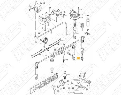 Vela De Ignição Passat Variant 1.4 Tsi 2013 Original