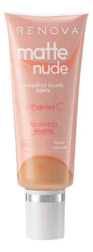 Renova | Maquillaje Liquido  Matte Nude Vitamina C Fps 18