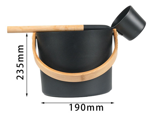 Cubo De Sauna De 7 L, Kit De Accesorios Para Spa Resistente