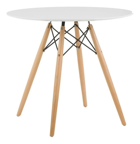Juego Eames Comedor Mesa 1.0 M + 4 Sillas Pp Multimuebles