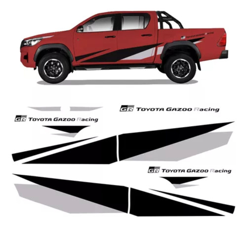 Calcomanías  Gr Toyota Hilux Gazoo Racing  Kit Completo