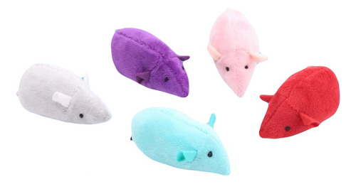 Ratita De Juguete De Peluche Para Gato Color Celeste
