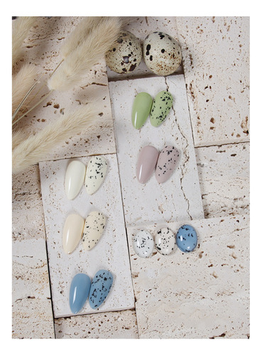 Pandora Glitter Gel Nail Polish Set/6 Pcs Huevos De Codorniz
