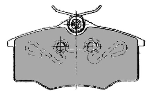 Pastilla De Freno Volkswagen ---gol Ab9 (con Resorte) 96/98