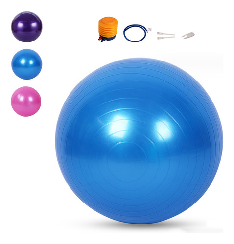 Pelota Balón Yoga 55 Cm Pilates Con Inflador