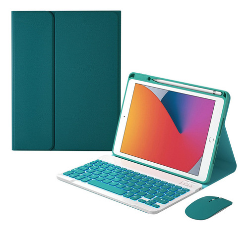 Funda Con Teclado Y Ratón Retroiluminados For iPad De Décim