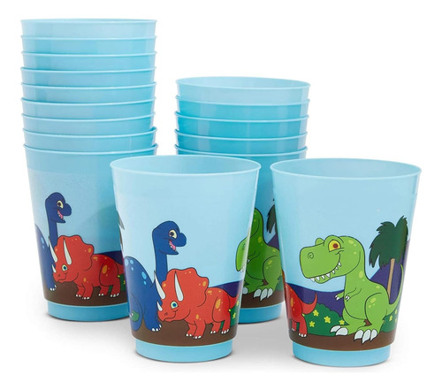 Blue Panda Vasos De Fiesta De Plástico Reutilizables Dinosau