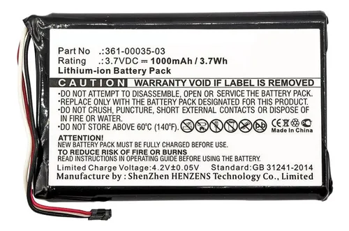 Batería Synergy Digital Para Garmin Nuvi Lmt (li-ion, )