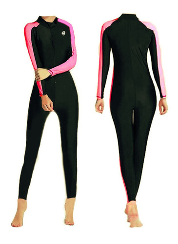 Traje De Natacion Completo Mujer Wetsuit Lycra Protec Uv