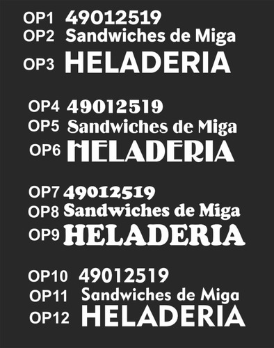 4 Letras Corporeas Polifan Carteles - Altura 50 Cm 40 Mm Esp