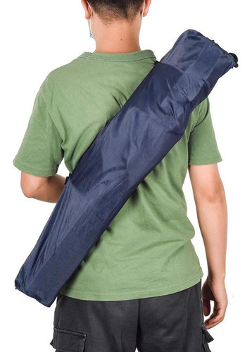 Silla Director Camping Apoyabrazo Porta Vaso Bolso Azul Iael