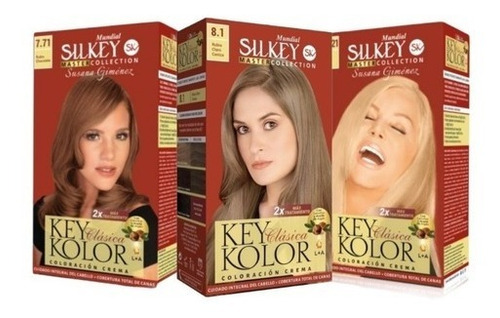 Kit  Silkey  key kolor tono sin tono x 47mL